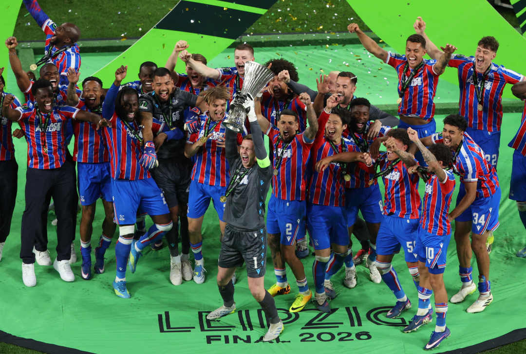 水晶宫成获得欧战冠军球队中联赛排名第二低球队，仅次于热刺