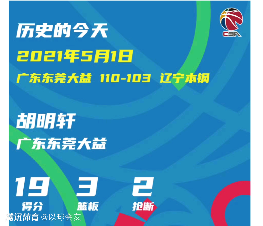 cba联赛官方账号发文:广东宏远篮球俱乐部就在"5.1"获得第11冠的