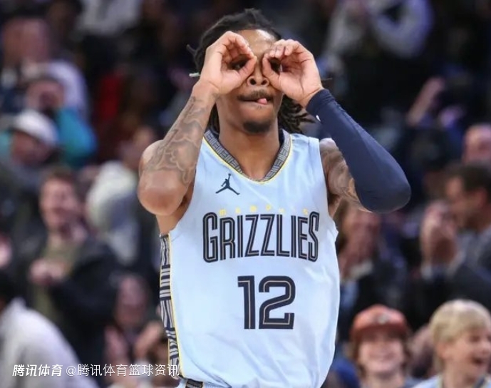 莫兰特:我相信灰熊能在下个赛季赢得总冠军_热议nba社区_腾讯体育社区