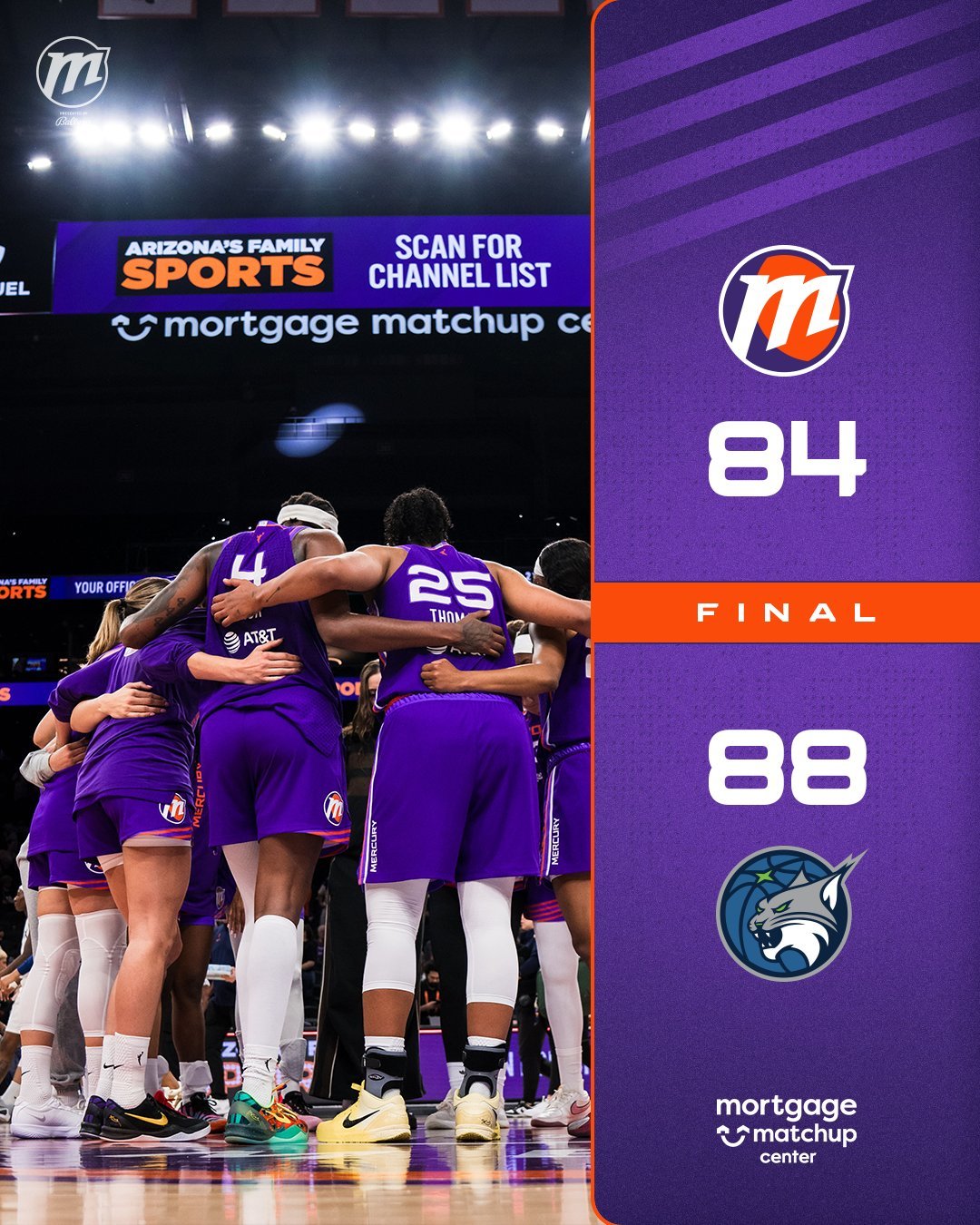  WNBA：霍华德14+11山猫逆转力克水星 库珀30分难救主